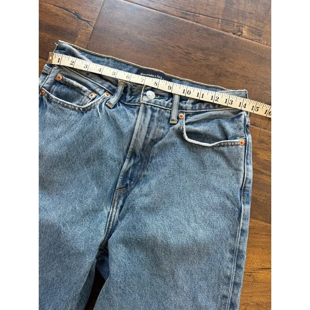 Abercrombie & Fitch Authentic Rigid Denim Baggy Jeans Men’s 29x30 Medium Wash